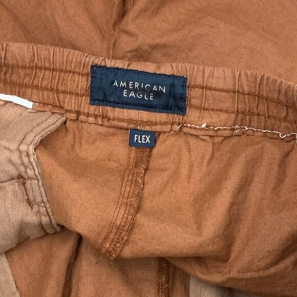 New American Eagle Mens Small Rusty Brown Flex Drawstring Waist Shorts - Picture 4 of 5